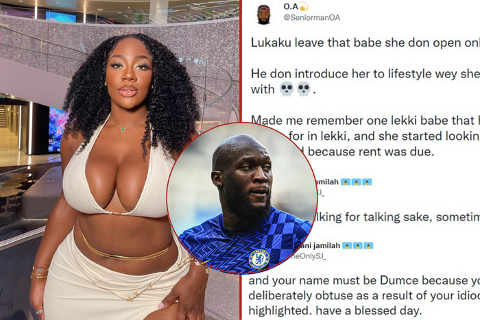Drama as Nigerian man compares Romelu Lukaku's girlfriends to Lekki babes on Twitter