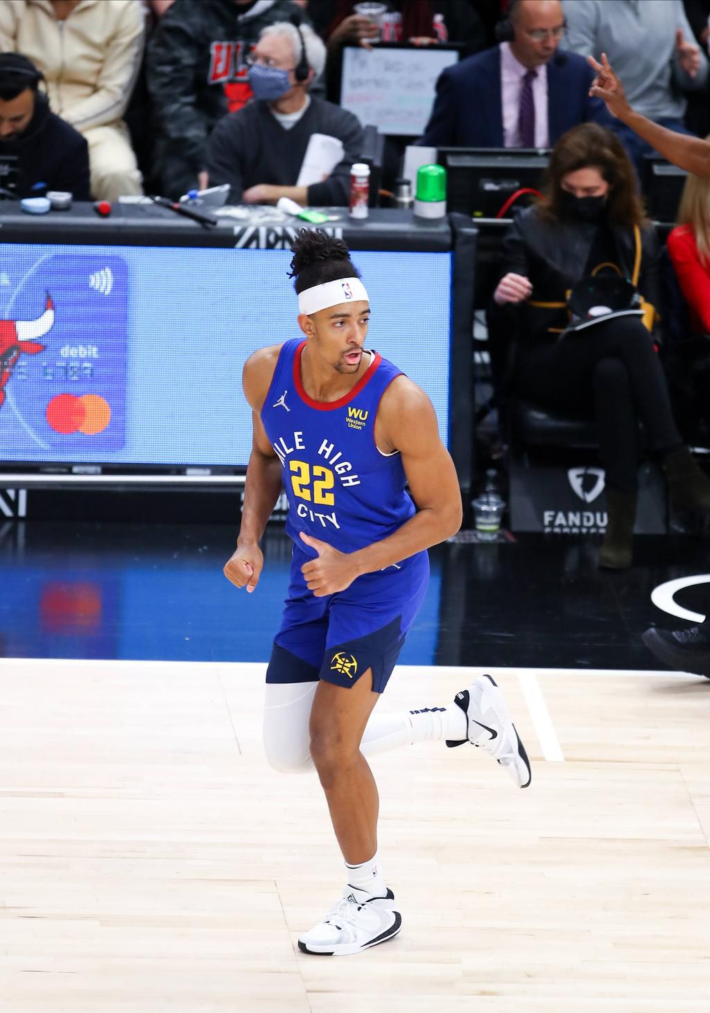 Zeke Nnaji in action for the Denver Nuggets