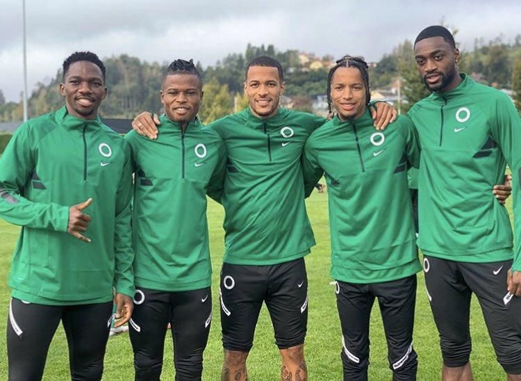 Kenneth Omeruo, Samuel Kalu, William Troost-Ekong, Tyronne Ebuehi and Semi Ajay (Twitter)