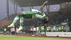 Moses Simon celebrates after scoring Nigeria's third goal