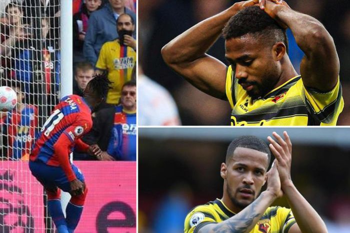 Wilfred Zaha scored for Crystal Palace as Watford's relegation got confirmed on Saturday