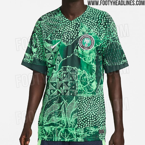 Super Eagles of Nigeria 'Adire' 2022 World Cup kit leaked