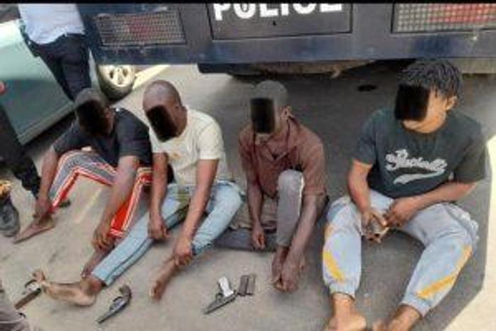 Police arrest 4 suspected carjackers terrorising residents of Lagos.