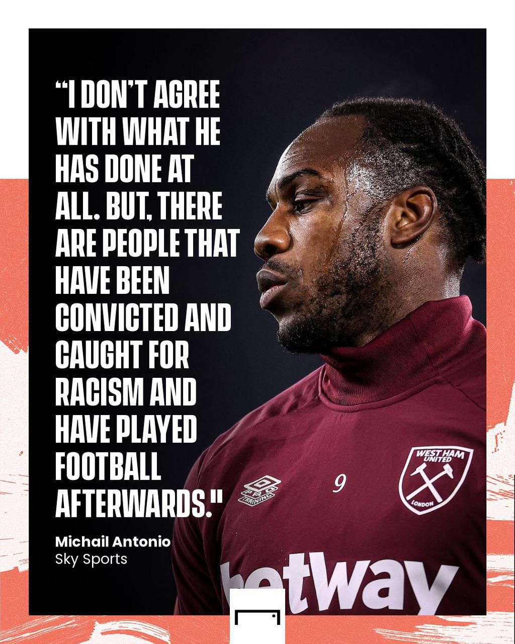 Antonio has stuck his head out while the rest of the football community coils their tails