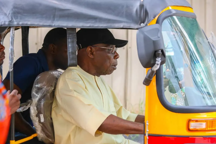 Why I rode tricycle around Abeokuta - Obasanjo