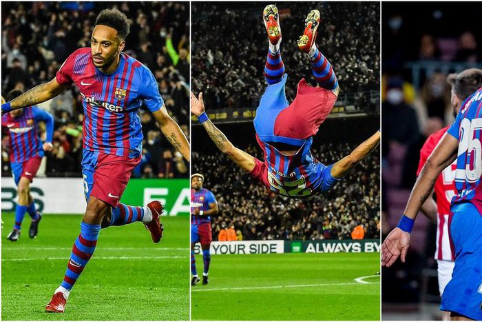 Aubameyang cannot stop scoring for Barcelona