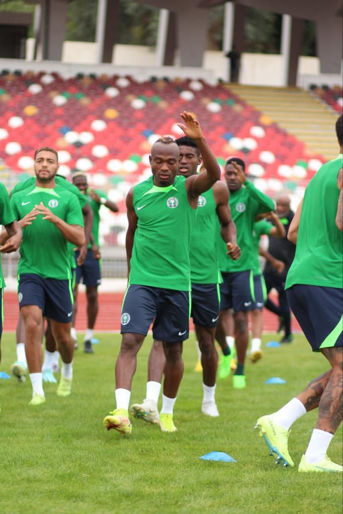 Super Eagles in training
