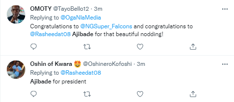 Reactions to Ajibade, Super Falcons victory against Cameroon and Eto'o