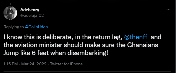 Super Eagles Kumasi Airport reactions