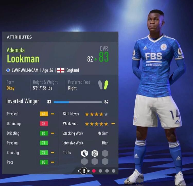 Ademola Lookman FIFA 22 Career Mode 2024
