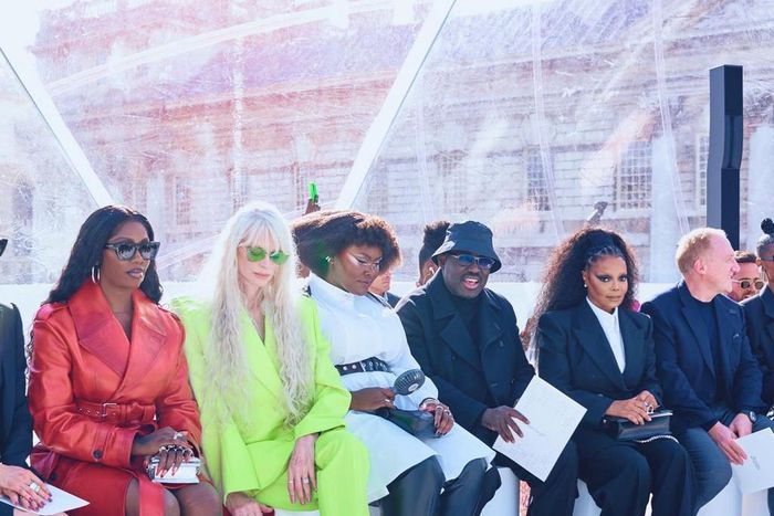 Tiwa sitting front row [instagram/tiwasavage]