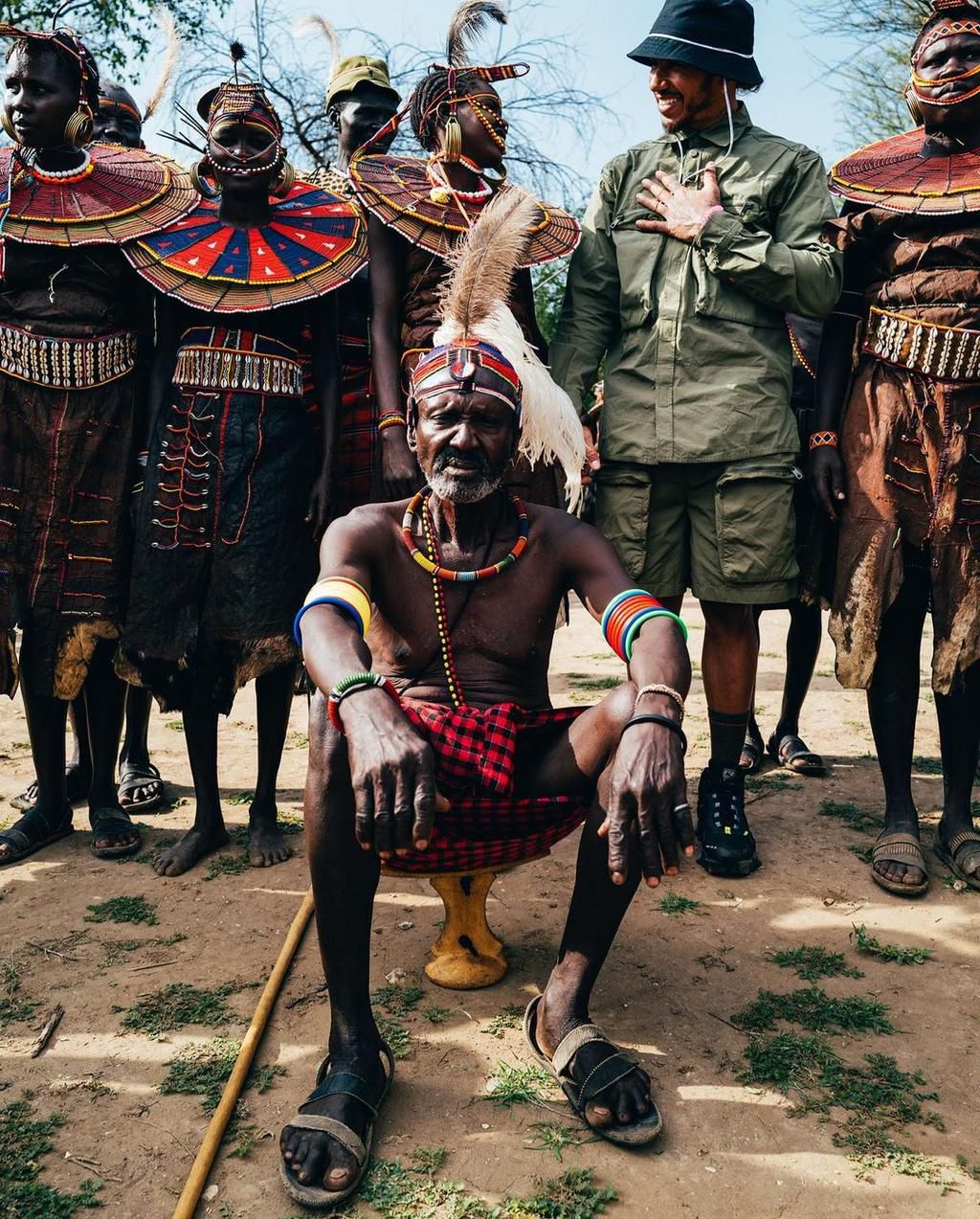 Lewis Hamilton celebrates time in Kenya with Pokot people [Photos]