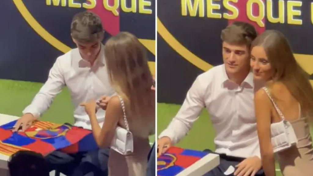 Gavi receives phone number from a strange lady at Barcelona contract renewal