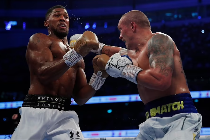 Anthony Joshua and Oleksandr Usyk (Action Images via Reuters)