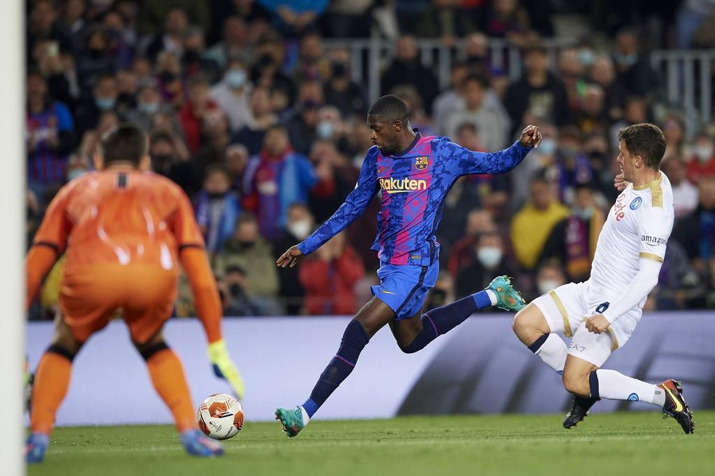 Dembele impressed in Thursday night's Europa League fixture against Napoli at Camp Nou