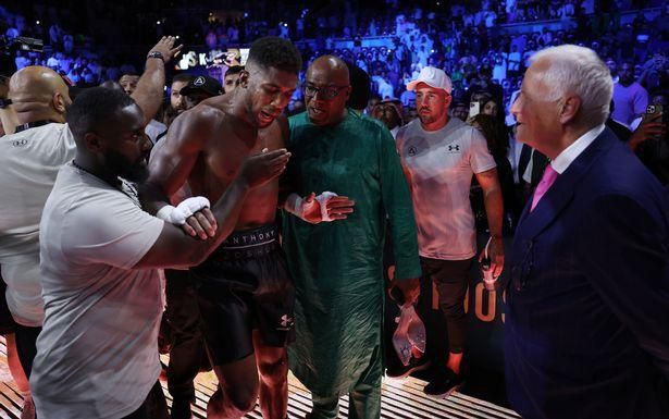 Joshua stunned everyone with his outburst after losing his rematch with Usyk