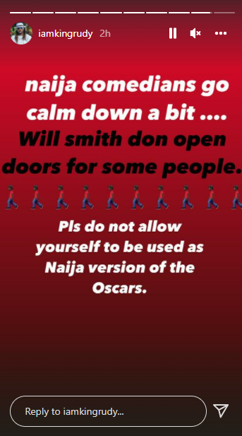 Paul Okoye reacts to Will Smith slapping Chris Rock at the Oscars