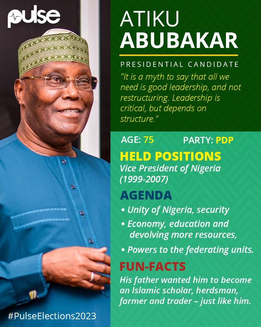 Former Vice President, Alhaji Atiku Abubakar. (Pulse)