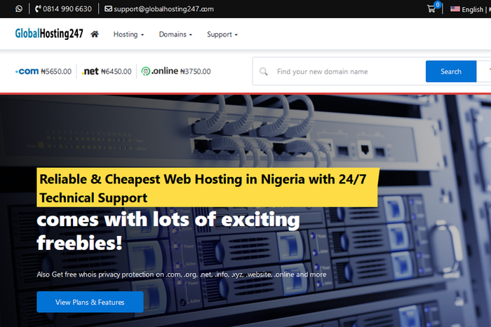 GlobalHosting247: A leading web hosting provider in Nigeria now providing easy to use tools for building a website