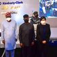 L:R- Acting Vice President, Chief Financial Officer, Kimberly-Clark Middle East and Africa, Fernando Baticon;  Executive Governor, Lagos State, His Excellency, Babajide Sanwo-Olu;  Vice President of the Federation, His Excellency, Prof. Yemi Osinbajo;...