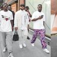 Memphis Depay and Dembele team up with Sarkodie in the USA [Photos]