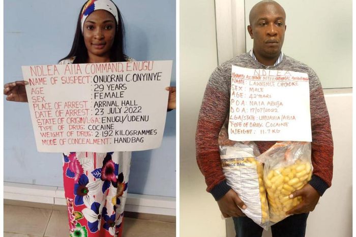 NDLEA intercepts tons of substances, drugs at Lagos airport