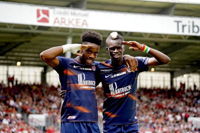 Falaye Sacko (right) celebrates with Wahl.