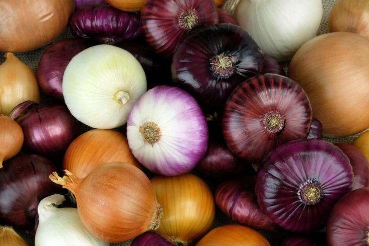 Red and white onions