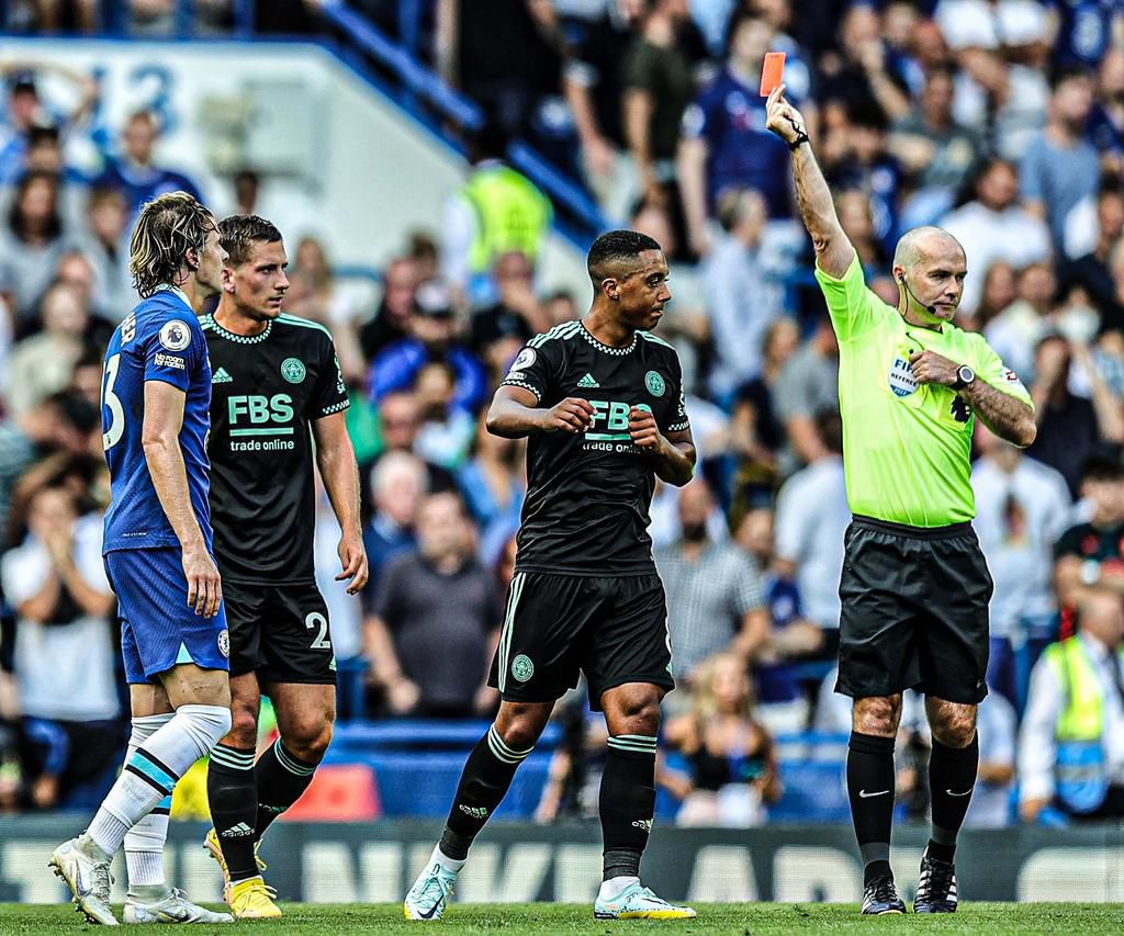 Conor Gallagher got sent off for Chelsea in their 2-1 win against Leicester City on Saturday