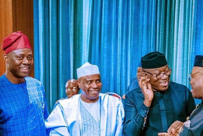 Governors: Seyi Makinde of Oyo state,  Aminu Tambuwal of Sokoto state, Kayode Fayemi of Ekiti state and Emmanuel Udom of Akwa Ibom state.