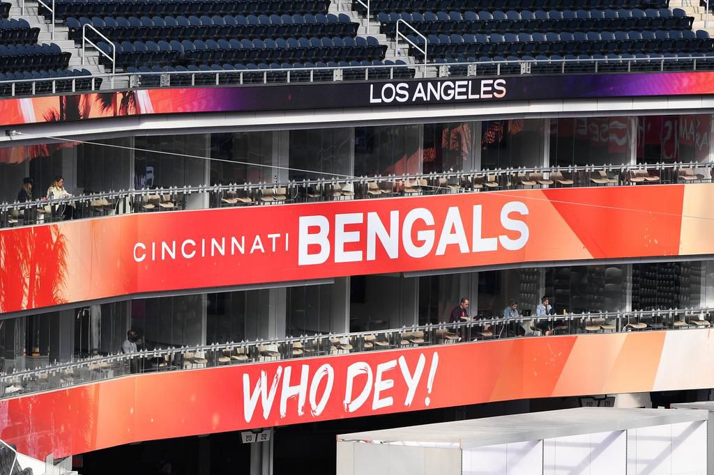 Bengals vs Rams at Super Bowl LVI