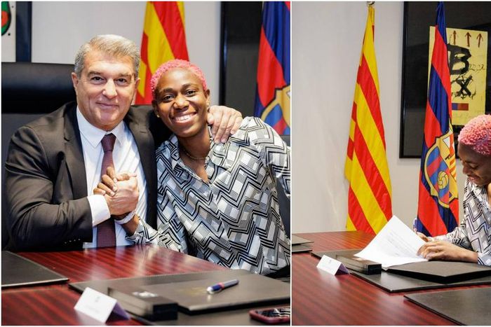 Oshoala will stay until 2024 at Barcelona