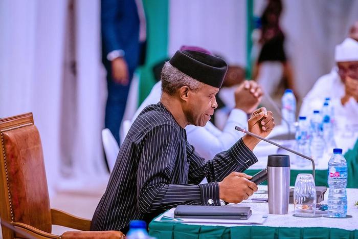Vice President Yemi Osinbajo. [Twitter/@TolaniAli]