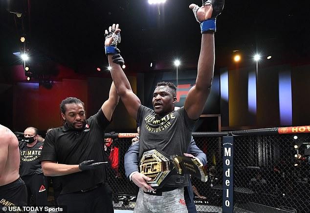Francis Ngannou has become the first UFC heavyweight champion from Africa after knocking out Stipe Miocic in brutal fashion