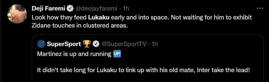 Reactions as Romelu Lukaku shines in Inter Milan's 3-0 win over Spezia