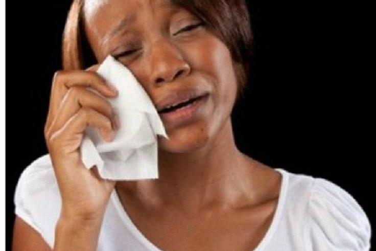 Who will help this crying lady?