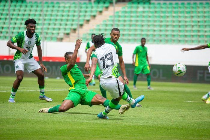 Ademola Lookman celebrates 1st goal for Super Eagles of Nigeria