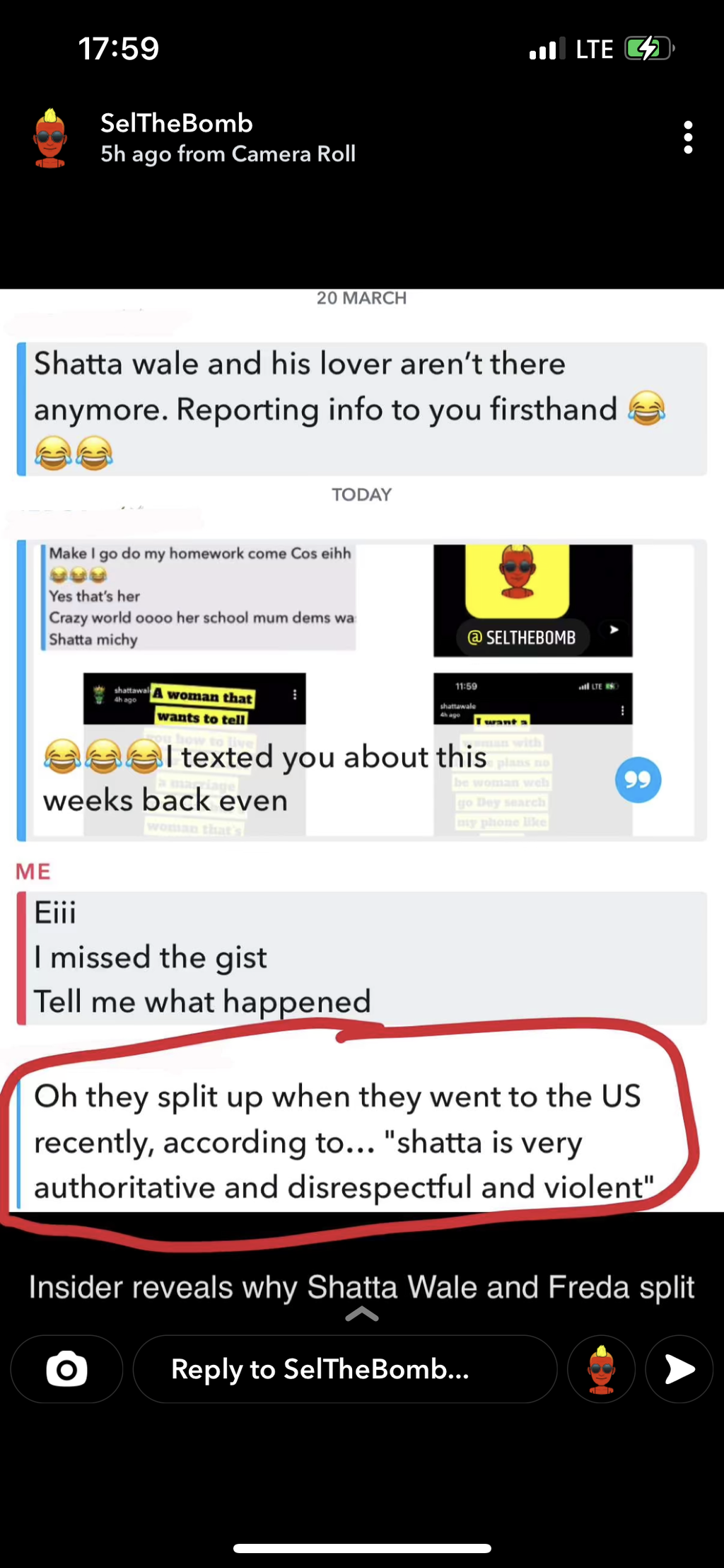 Shatta Wale and new girlfriend break up