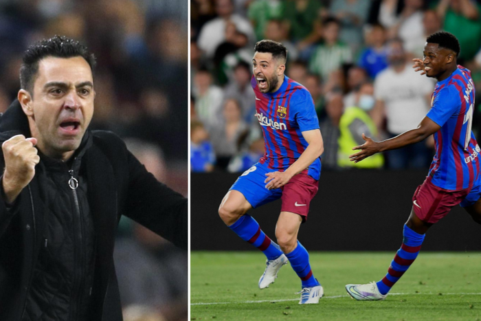 Xavi Ansu Fati Jordi Alba