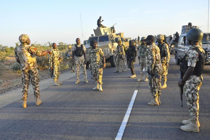 Nigerian troops kill 64 terrorists in 1 week. [Twitter/@DejiAdesogan]