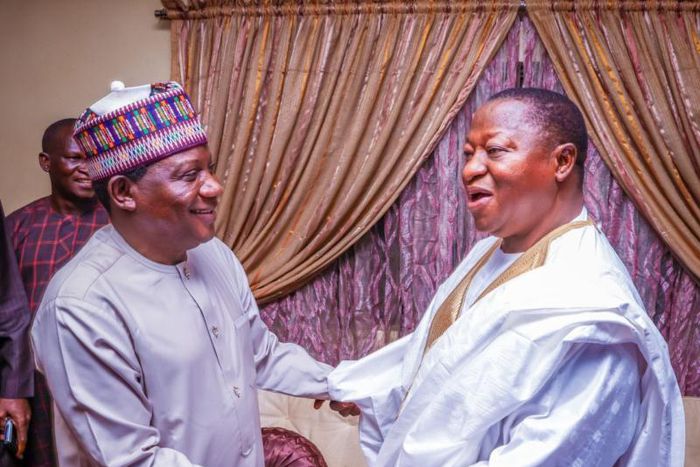 Simon Lalong visits Joshua Dariye, Jolly Nyame in Abuja
