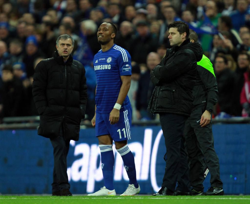 Didier Drogba was part of the Chelsea squad that won the EFL Cup final against Tottenham in 2015