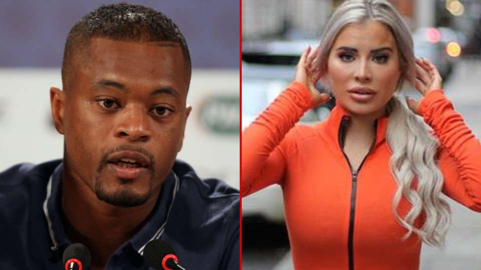 Patrice Evra and Carla Howe