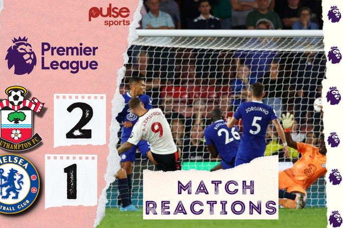 Social media reactions as Chelsea lose 2-1 to Southampton