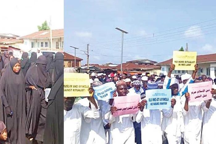 Muslim faithful denounce ‘ritualist alfas’, protest killings in Osun