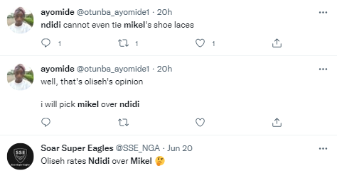 Reactions as Oliseh blasts Mikel, uplifts Ndidi
