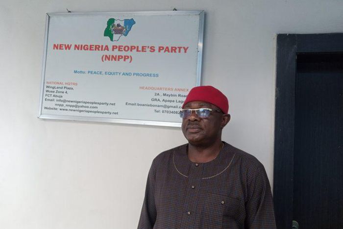 Dr Boniface Aniebonam, Founder of the New Nigeria Peoples Party (NNPP).