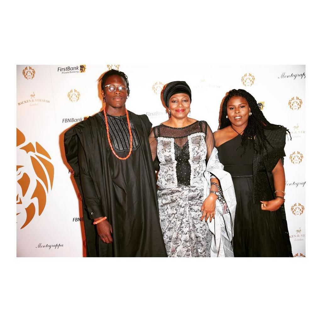 Maro pictured with his Mum and Sister at an event in 2018