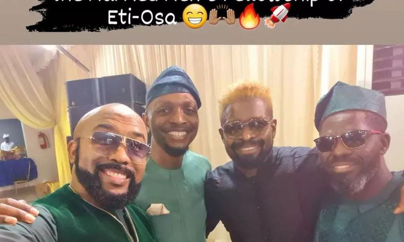Banky W, Basketmouth, IK Osakioduwa, others storm MI Abaga's incredible wedding