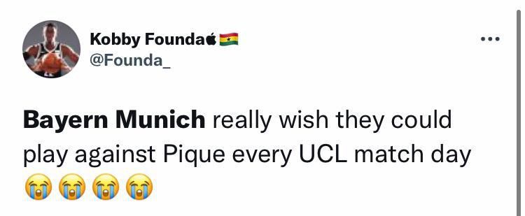 A football fan aims subtle dig at FC Barcelona